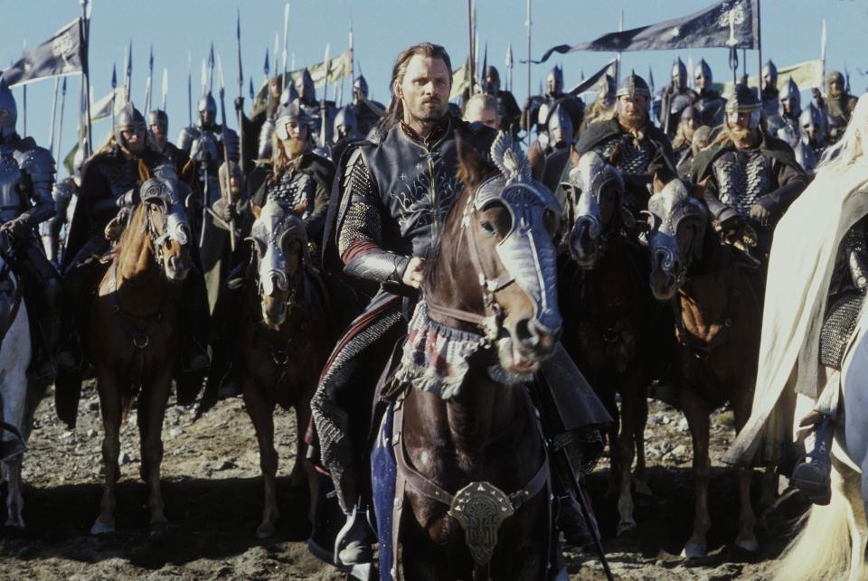 Viggo Mortensen as Aragorn in <em>The Lord of the Rings: The Return of the King</em><span class="copyright">New Line Cinema</span>