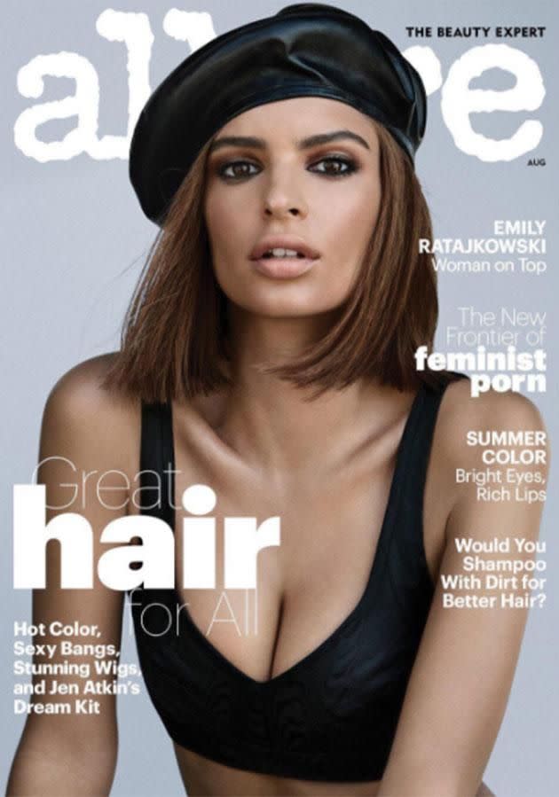 Em poses for the cover. Source: Daniel Jackson for ALLURE