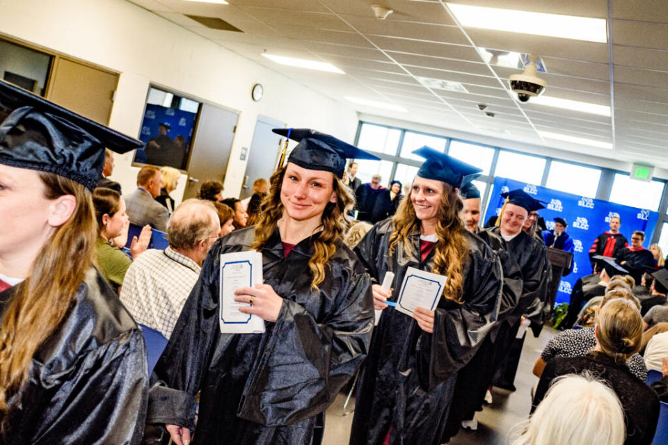  Salt Lake Community College Prison Education Program graduates during their commencement ceremony at the Utah State Correctional Facility on May 13, 2024. (Courtesy/Salt Lake Community College)
