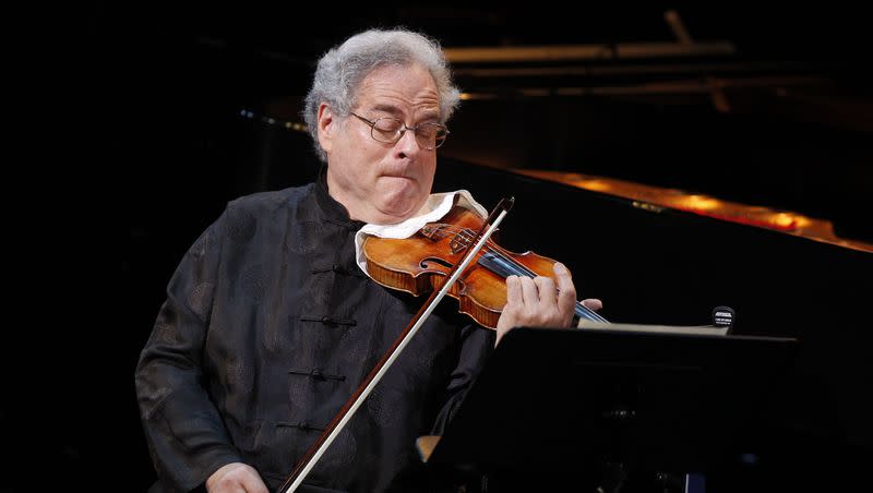 Itzhak Perlman performs during A Tribute to Marvin Hamlisch, a memorial concert, at The Juilliard School’s Peter Jay Sharp Theater, Tuesday, Sept. 18, 2012 in New York. Perlman will perform at BYU on Oct. 11 and 12, and with the Utah Symphony on Oct. 14. 