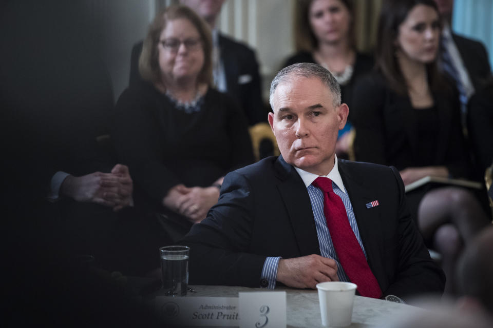 Environmental Protection Agency chief Scott Pruitt is facing mounting pressure to resign.&nbsp; (Photo: The Washington Post via Getty Images)