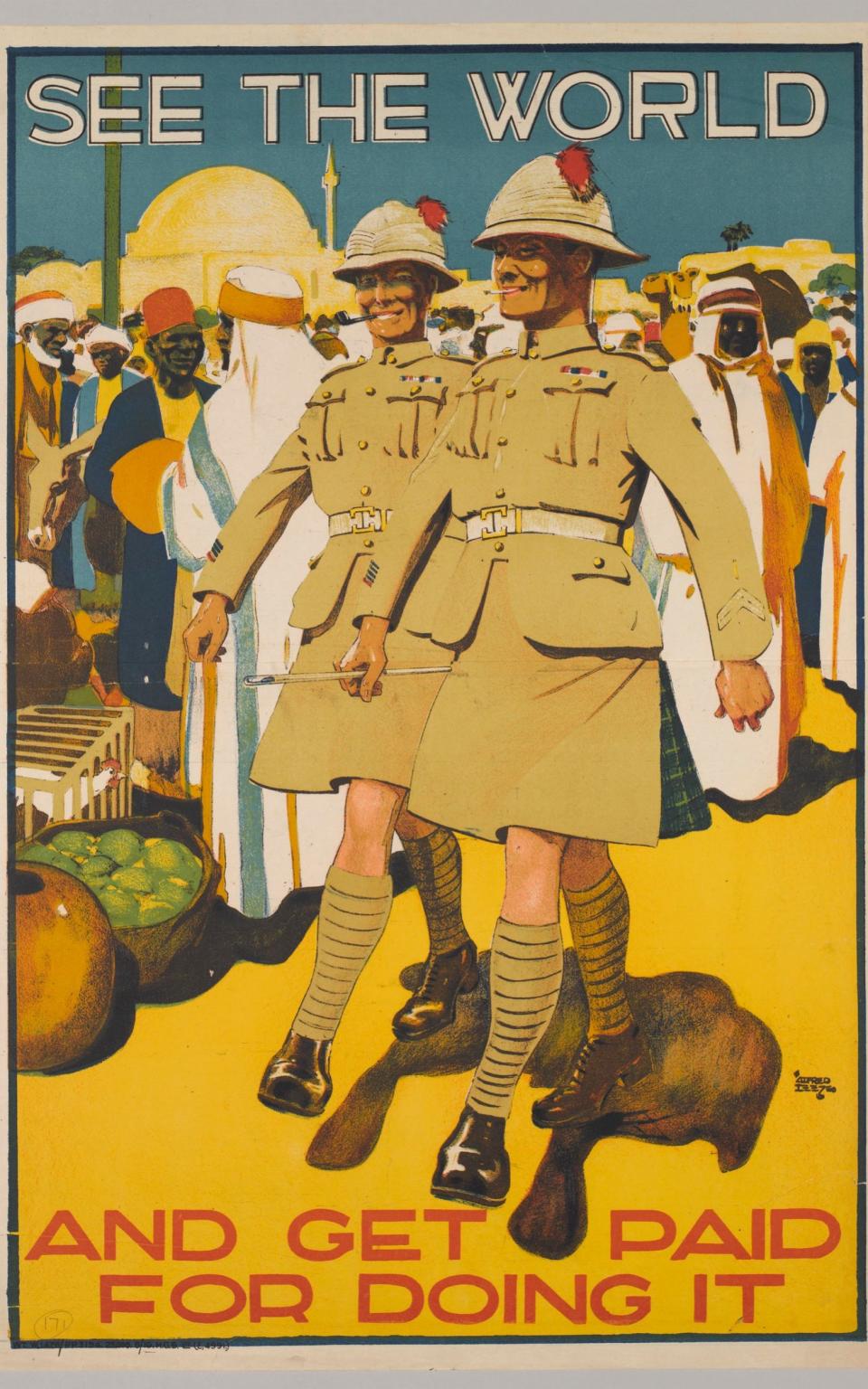 Recruiting poster, Highlanders, c.1920 - Credit: National Army Museum