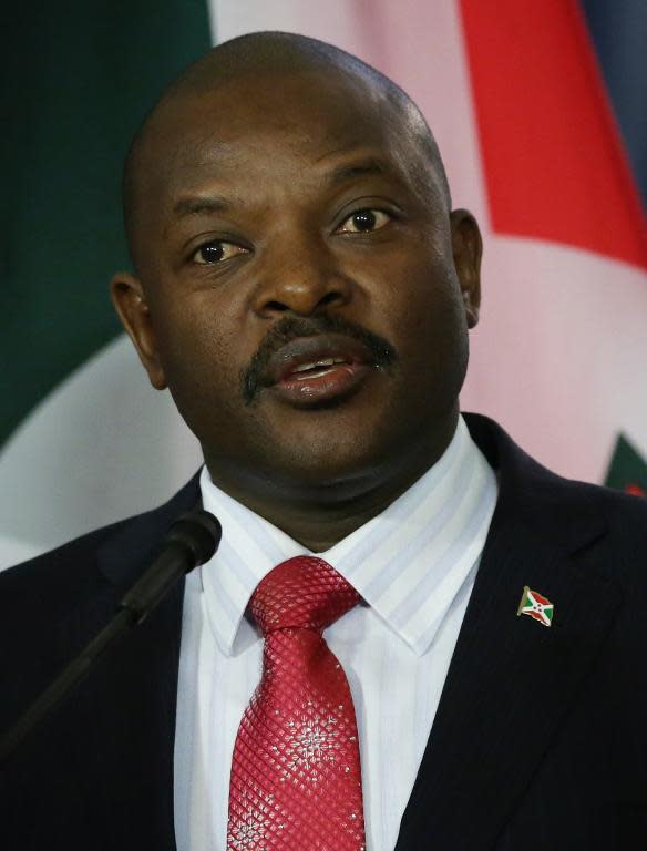 President of Burundi Pierre Nkurunziza has come under intense international pressure to withdraw from next month's election