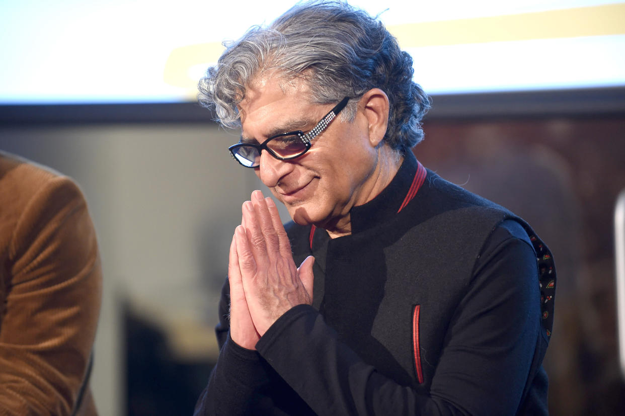 NEW YORK, NEW YORK - JANUARY 21: Deepak Chopra attends the 9th Annual Peace Week Town Hall on January 21, 2019 in New York City. (Photo by Gary Gershoff/Getty Images)