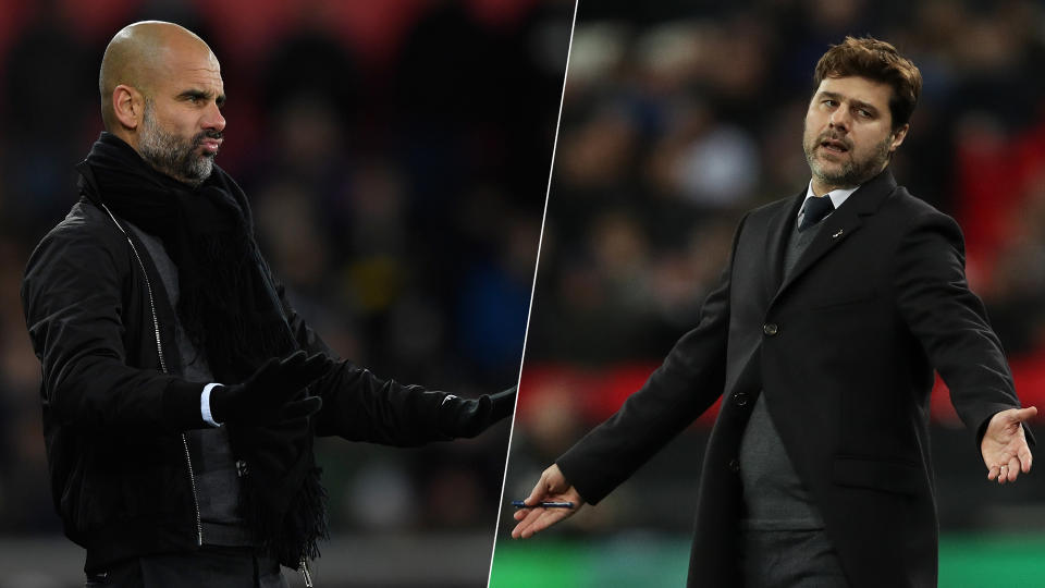 Pep Guardiola takes on Mauricio Pochettino