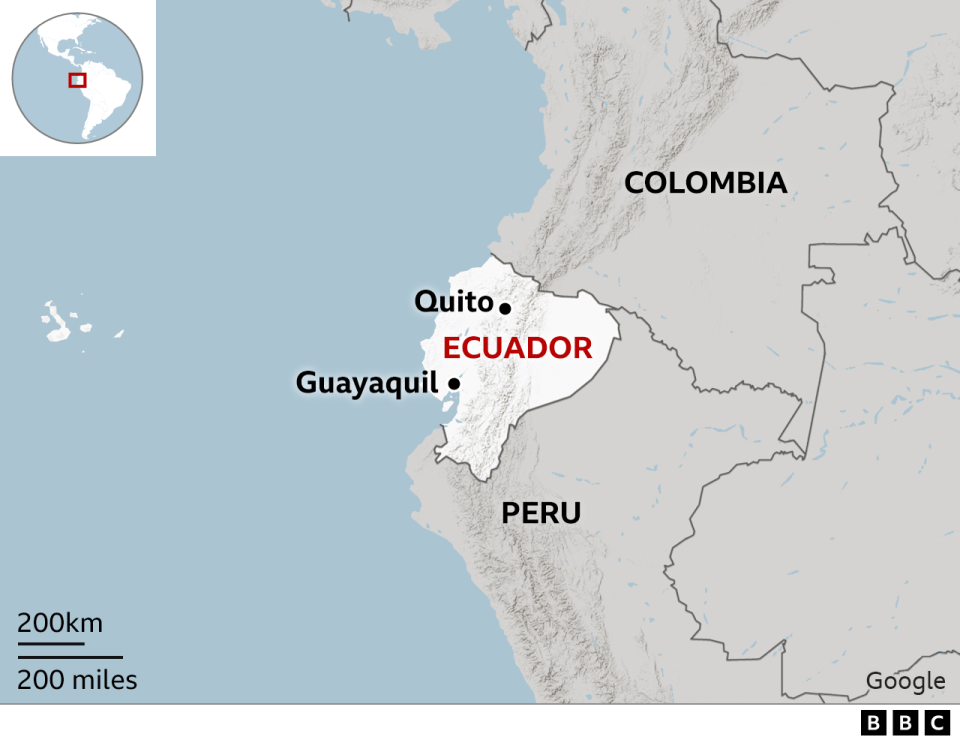 Map of Ecuador