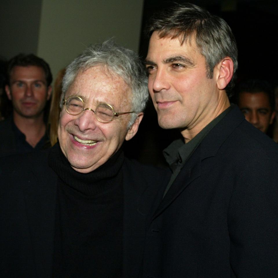 Chuck Barris and George Clooney in 2002 - Credit:  Kevin Winter