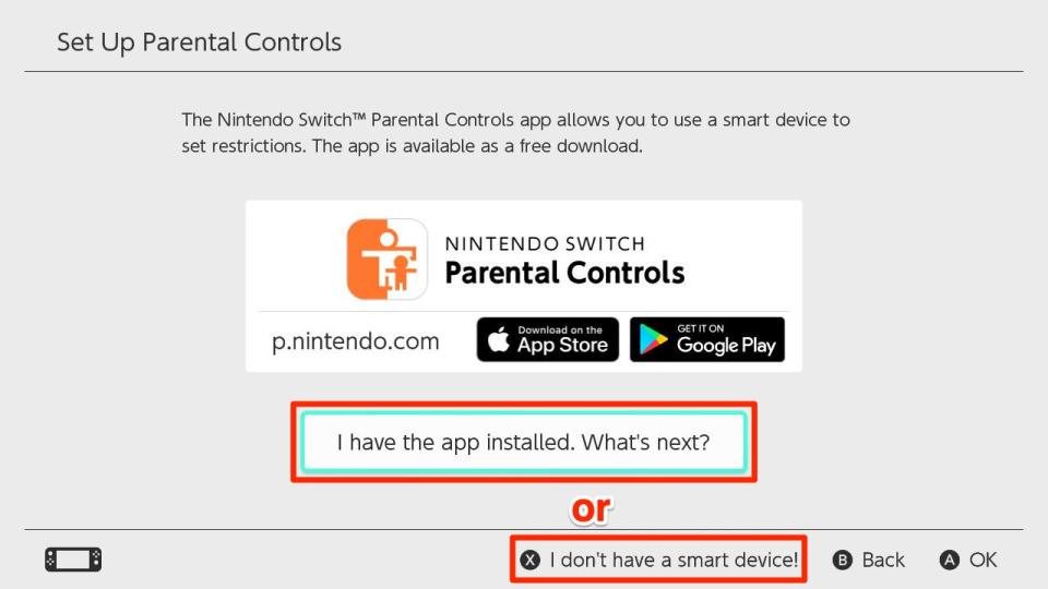 how to set up parental controls on switch 2