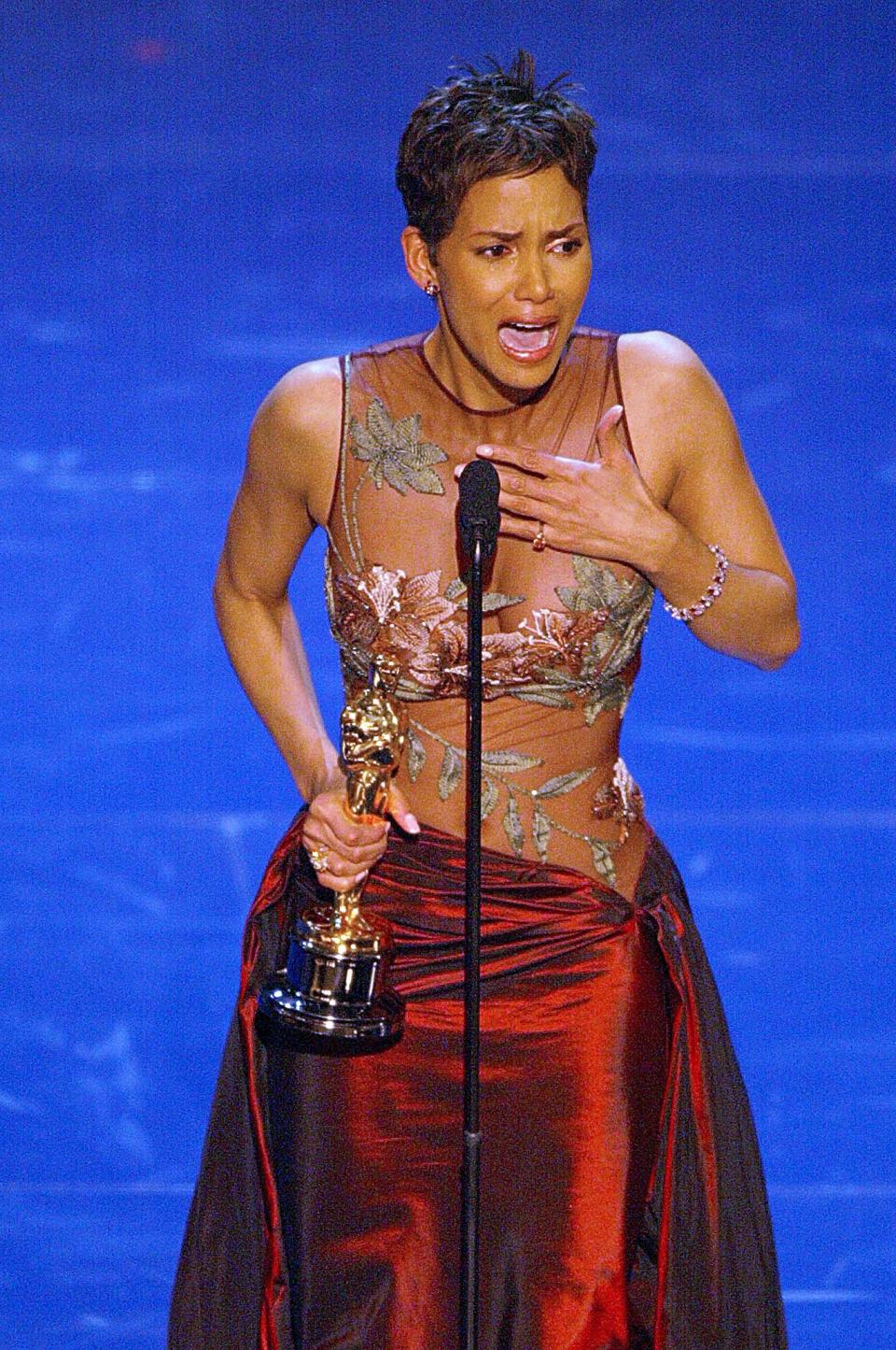 Halle Berry in Elie Saab