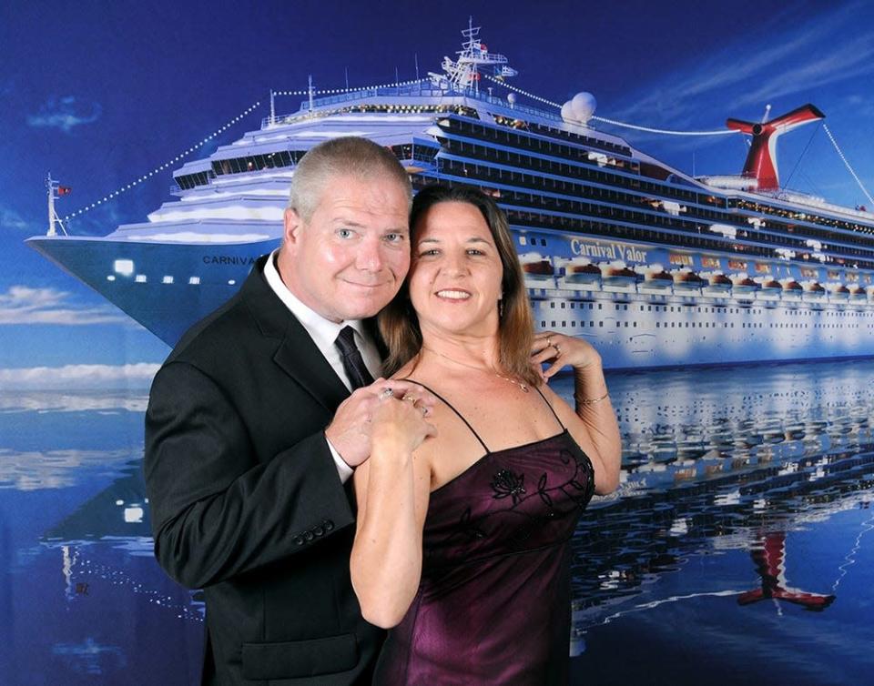 Fred Fenton and Dianne Fenton Waters on their 15th wedding anniversary cruise in October 2015. Severe headaches that began on the cruise led to a brain cancer diagnosis for Fred Fenton, who died about a year later.