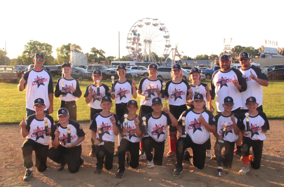 The Quincy 12U All Stars defeated Union City 6-4 on Wednesday to finish the week at 3-0, winning the championship of the Branch County Fair Youth Baseball Tournament