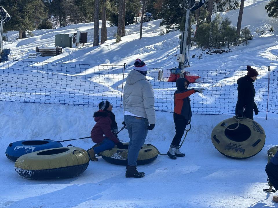Snow tubing is one of the fun things to do at Ruidoso's Winter Park. The park offers several trails, from ones for toddlers to fast ones.