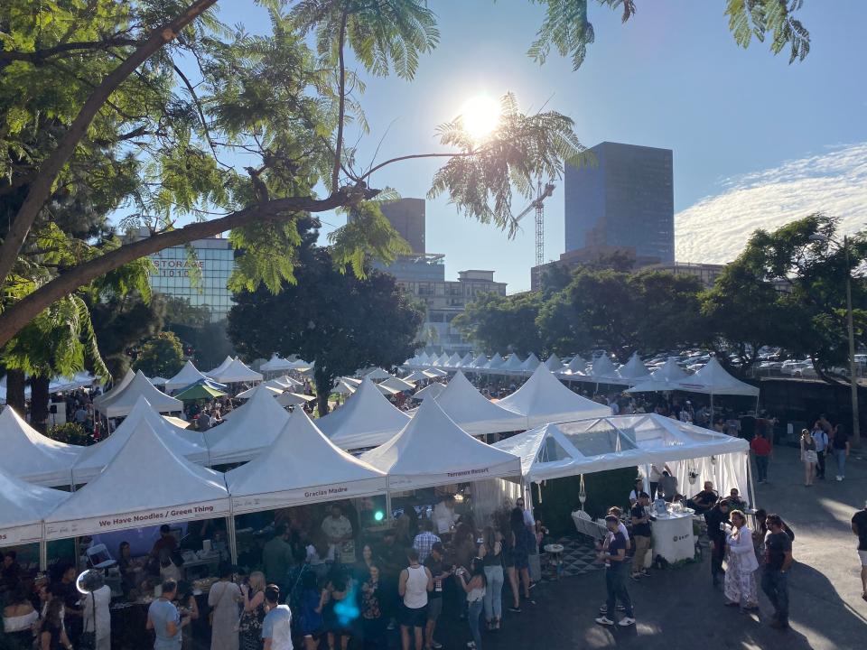 The USA TODAY Wine and Food Experience in LA hosted 30 vendors, according to festival organizers.