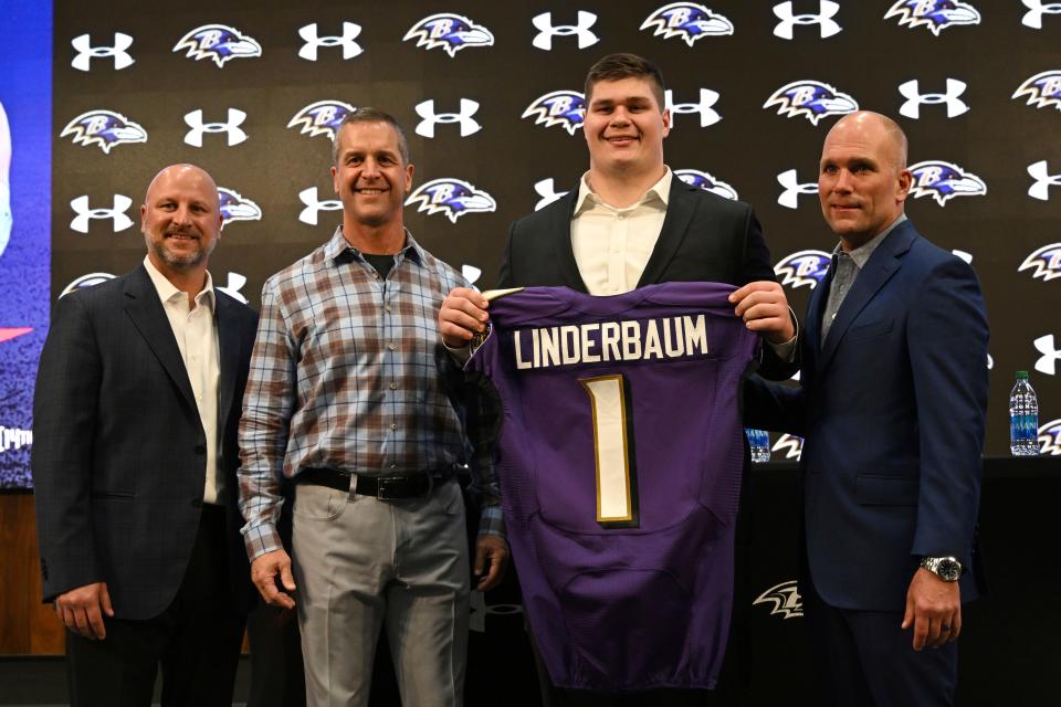 Tyler Linderbaum was the Baltimore Ravens' first-round pick in the 2022 NFL Draft last spring.