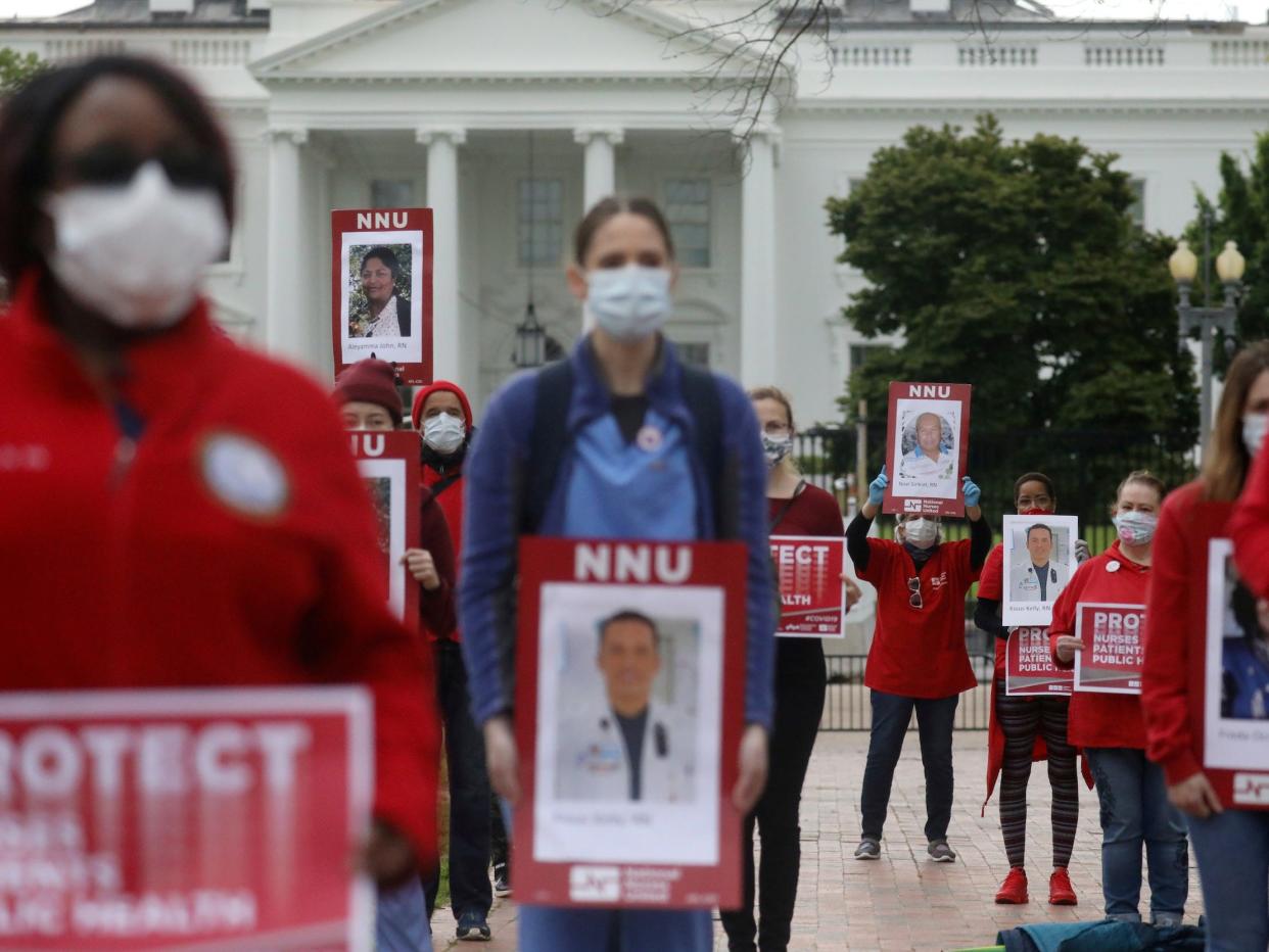 nurse protest