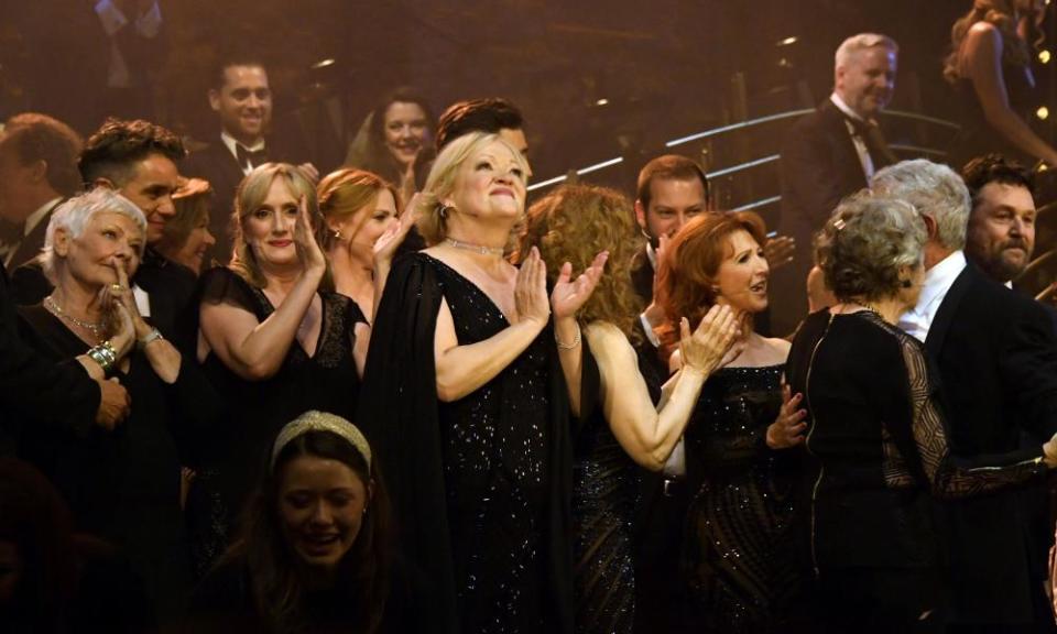 Performers bow at the curtain call of the gala performance.