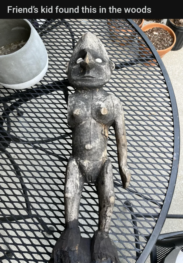 "Friend's kid found this in the woods"