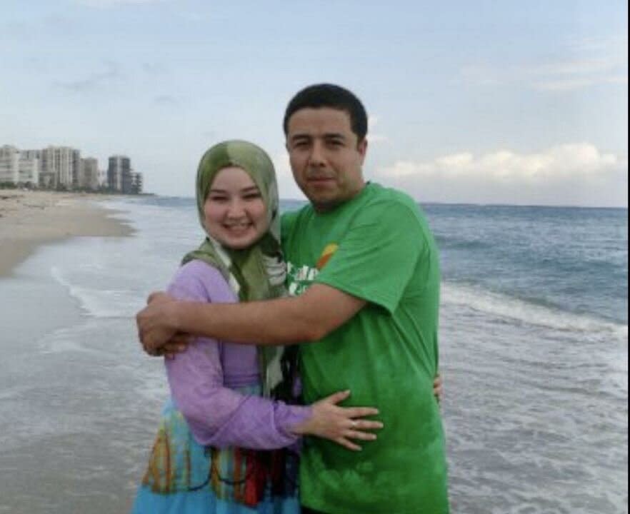 Bakhodir Madjitov and his wife, Madina Mamadjonova, are seen in an undated photo. (Photo: Courtesy Ahmed Mohamed)