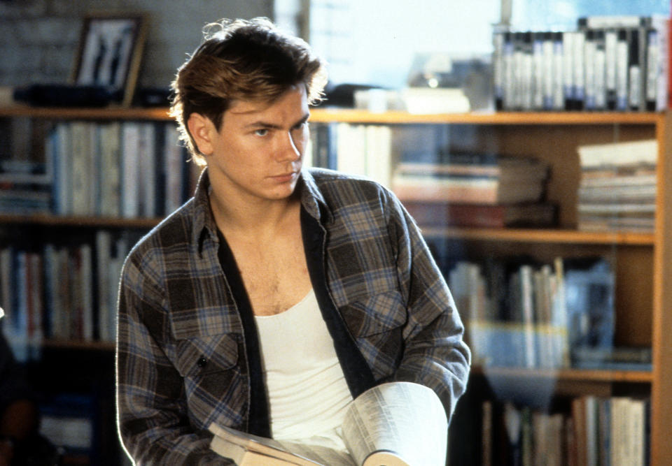 River Phoenix in a scene from the film 'Sneakers', 1992. (Photo by Universal Pictures/Getty Images)