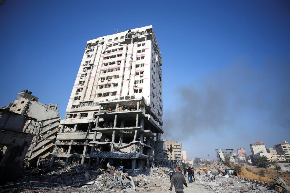 Gaza City has been devastated by Israel’s bombardment (Reuters)