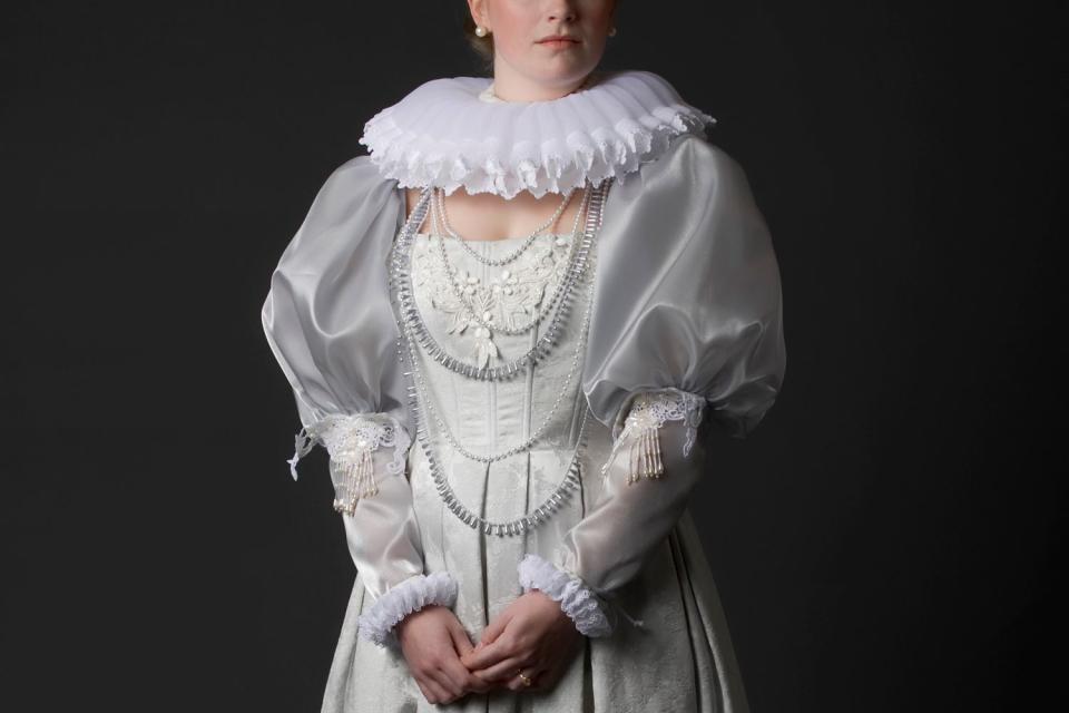 <p>Getty</p> Stock image of a white renaissance dress