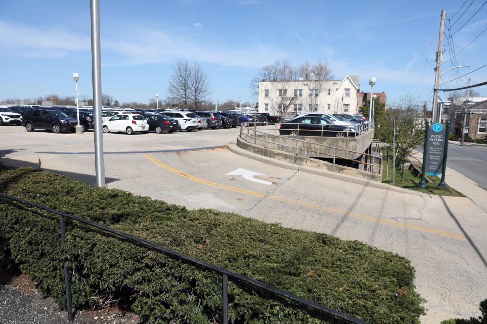 Hunter Tier parking garage in Mamaroneck April 9, 2024. The garage is a proposed location to be redeveloped into affordable housing with new parking for both people who would live there as well as for village residents.