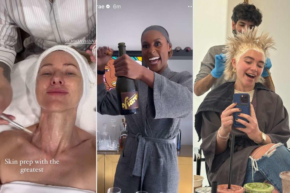 <p>Naomi Watts/Issa Rae/Florence pugh/Instagram</p> Naomi Watts, Issa Rae and Florence Pugh get ready for the 2024 Golden Globes