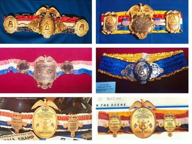 The six stolen belts.