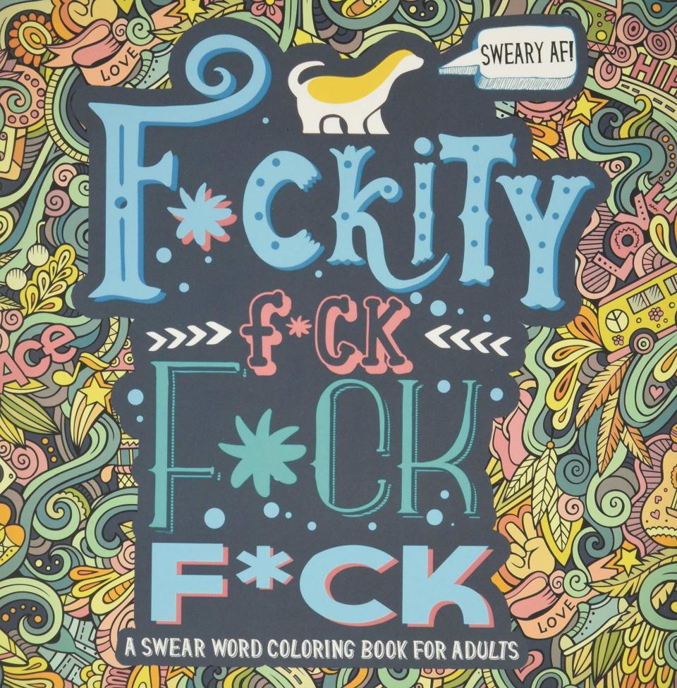 sweary AF coloring book, funny coloring books