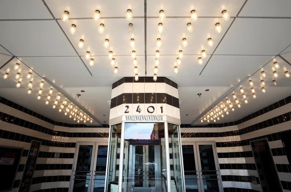 The original ticket booth welcomes patrons into the newly renovated Isis Theatre on Tuesday, August 9, 2022, in the Fort Worth Stockyards. Amanda McCoy/amccoy@star-telegram.com