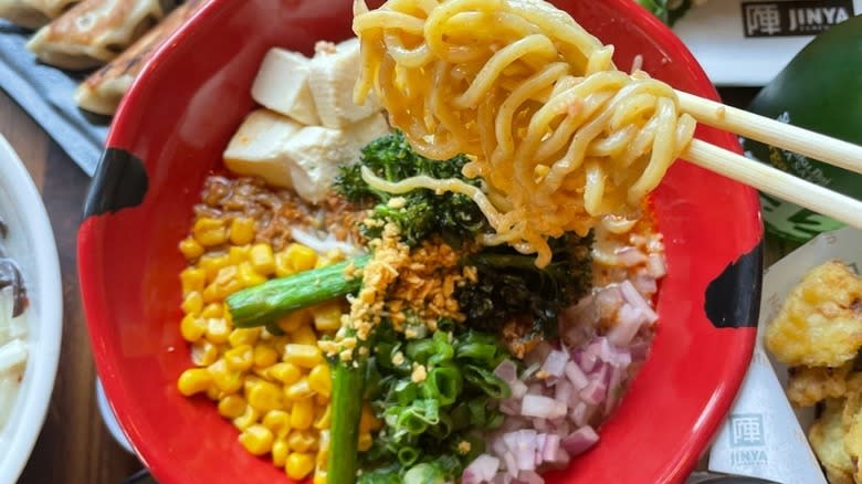 Flying vegan harvest ramen