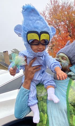 Usher/instagram Usher with his son