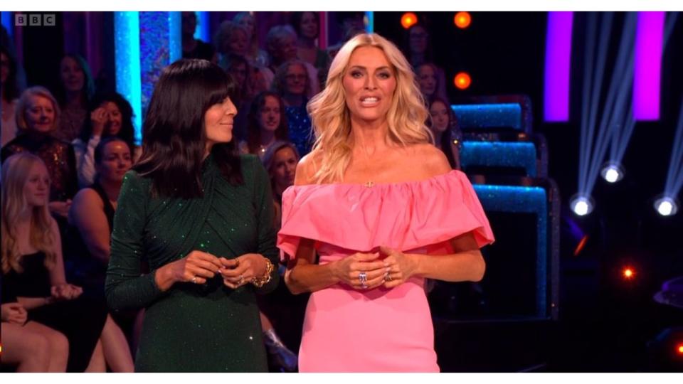 Claudia Winkleman and Tess Daly on Strictly Come Dancing