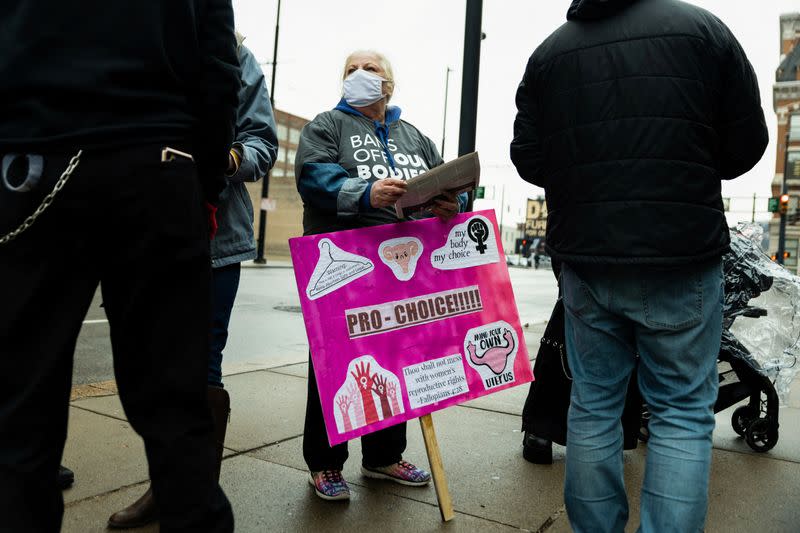 Reaction as United States Supreme Court justices hear arguments in the Mississippi abortion rights case