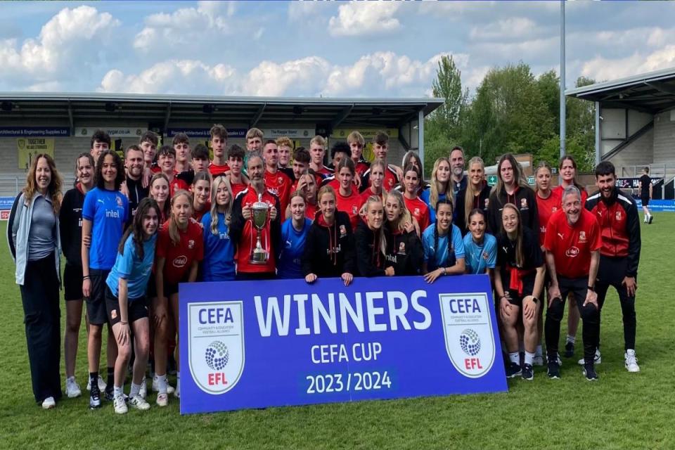 STFC Community Foundation celebrate CEFA Cup victory <i>(Image: STFC Community Foundation)</i>