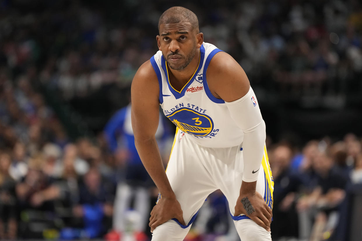 Chris Paul is reportedly a free agent after being released by the Warriors. (Sam Hodde/Getty Images)