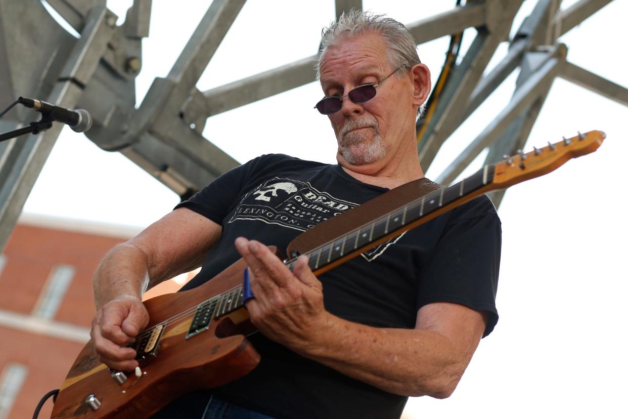 The Rick Fowler Band performing at AthFest in downtown Athens, Ga., on Sunday, June 26, 2022.