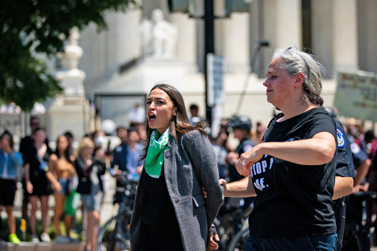 Democratic House Members Protest Supreme Court's Abortion Ruling (Al Drago / Bloomberg via Getty Images)
