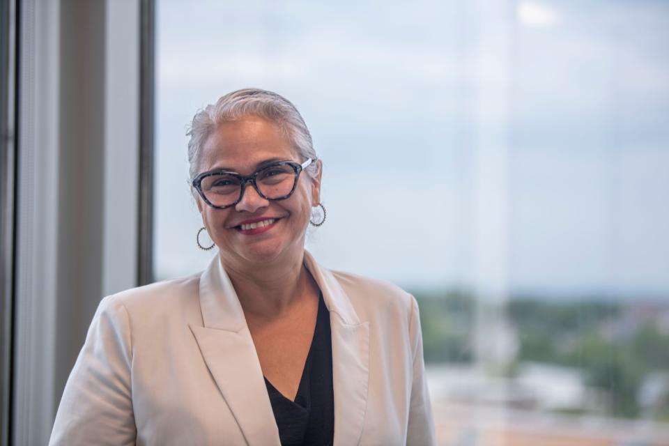 Tennessee Commissioner of Education Lizette Gonzalez Reynolds interviews with the Tennessean at Tennessee Department of Education in Nashville, Tenn., Wednesday, Aug. 2, 2023.