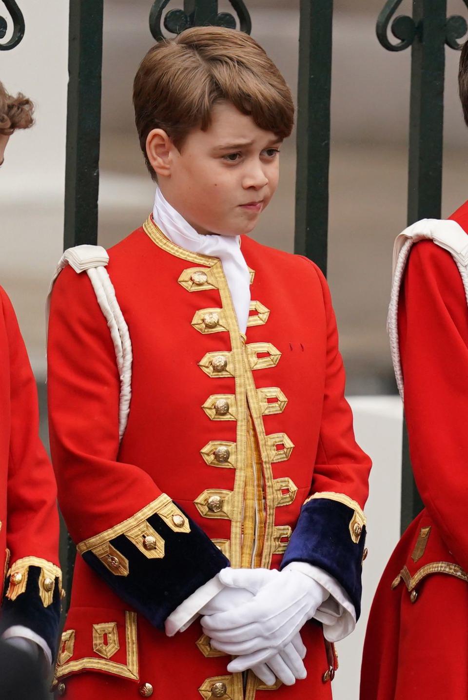 prince george ahead of the coronation ceremony of king charles iii and queen camilla at westminster abbey, central london picture date saturday may 6, 2023 photo by jacob kingpa images via getty images