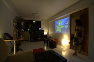 HDB flat with indoor theatre