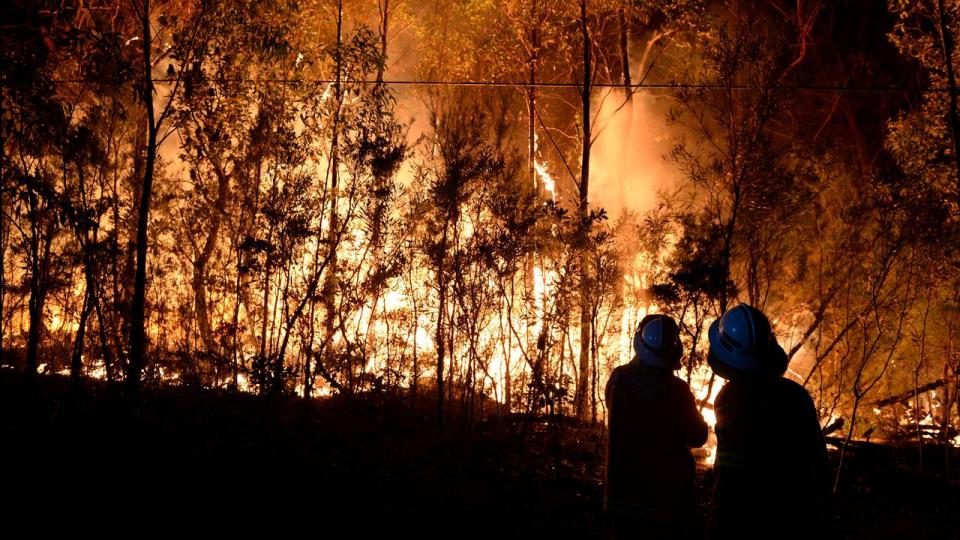 Bushfire in NSW Blue Mountains