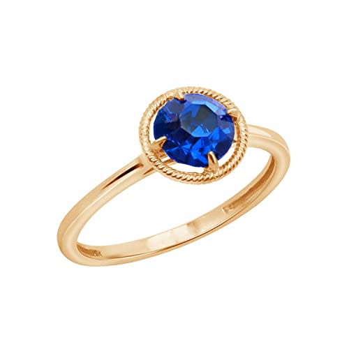 Amazon Collection 10k Gold Imported Infinite Elements Crystal September Birthstone Ring, Size 6