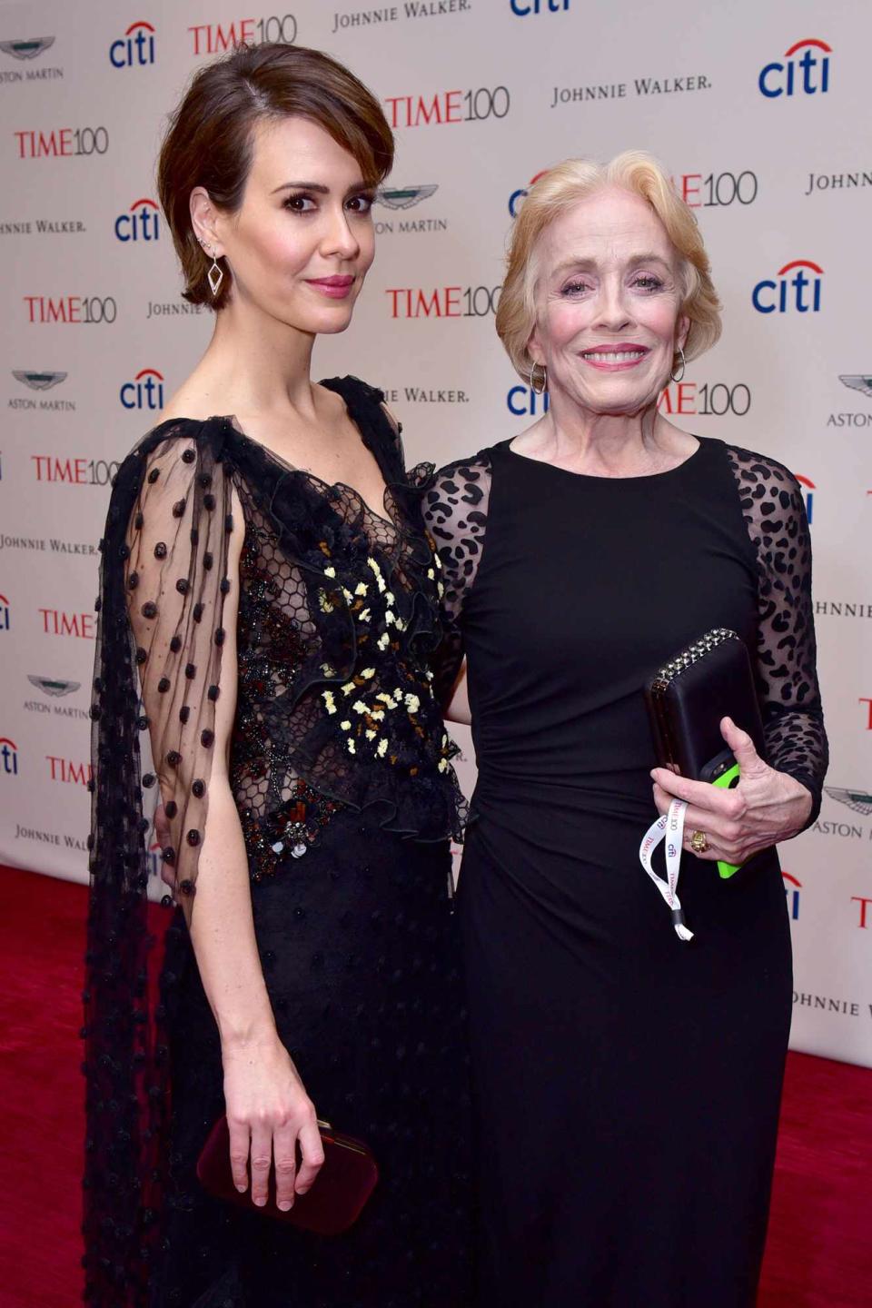 Sarah Paulson and Holland Taylor attend the 2017 TIME 100 Gala at Jazz at Lincoln Center on April 25, 2017 in New York City