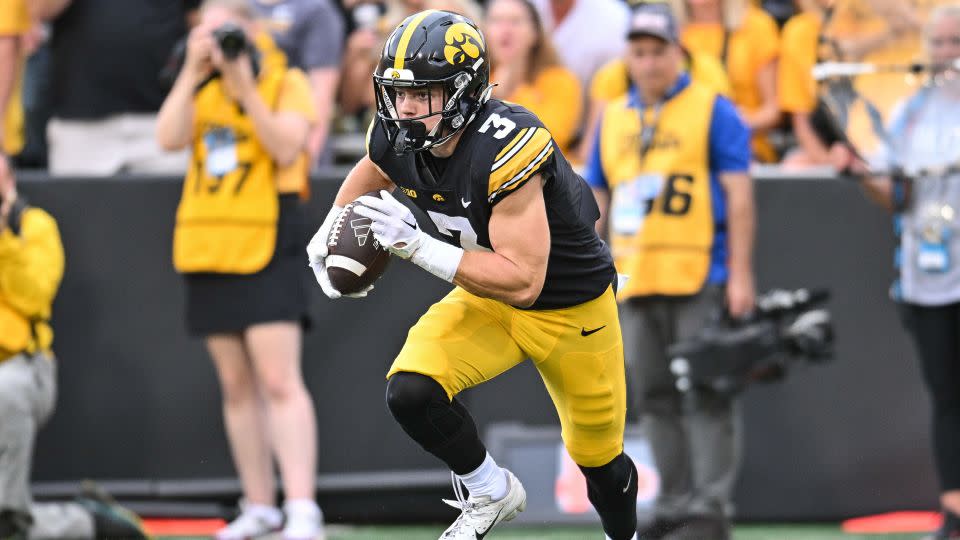 Day two was a day for defenders and Iowa Hawkeyes cornerback Cooper DeJean landed with the Philadelphia Eagles. - Jeffrey Becker/USA Today/Reuters