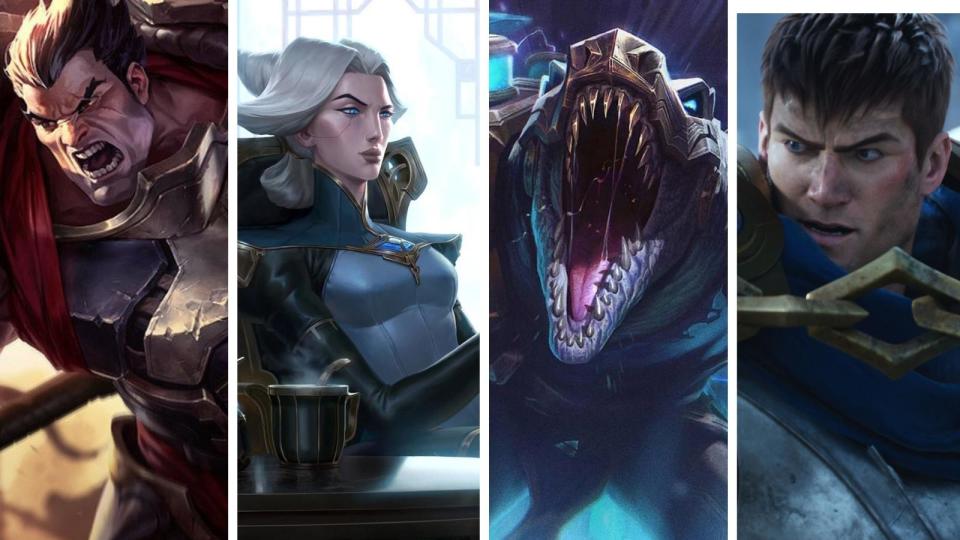 The top lane is always the same: Renekton, Garen, Darius. We may see Camille, if she doesn't get banned. Photo: Riot Games