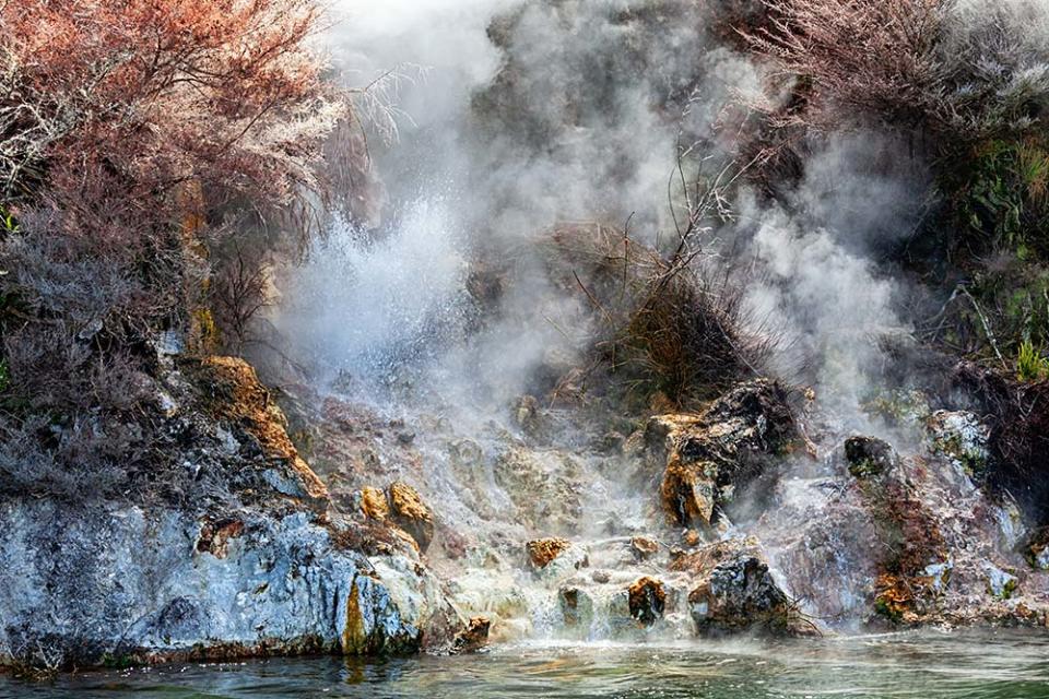 位於羅托瑪拉納湖中的間歇泉（Image Source : Getty Creative/iStockphoto）