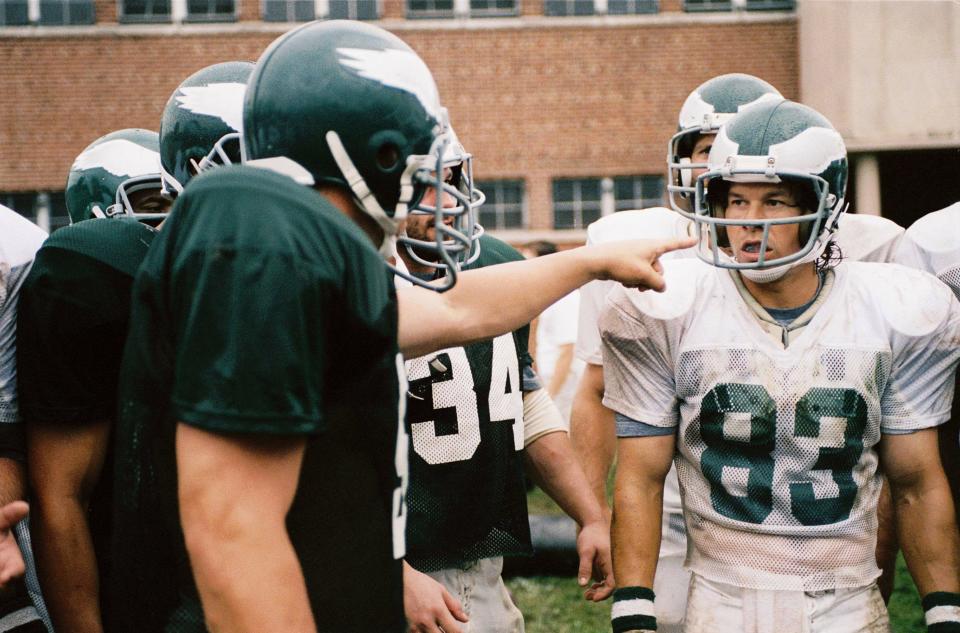 Mark Wahlberg stars as a Philadelphia bartender who gets a shot at football glory with the Eagles in "Invincible."