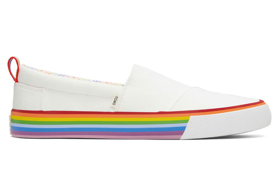 Toms Fenix Unity slip-on for Pride. - Credit: Courtesy of Toms