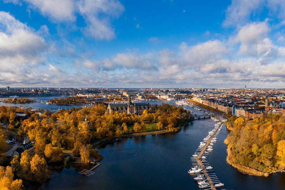 View Of City And River, Ostermalm, Stockholm, Sweden